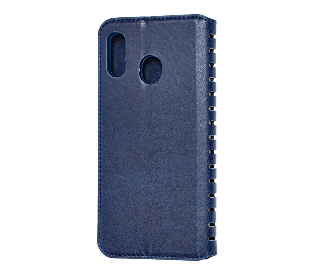 Книжка leather folio для Samsung M30 синя-1