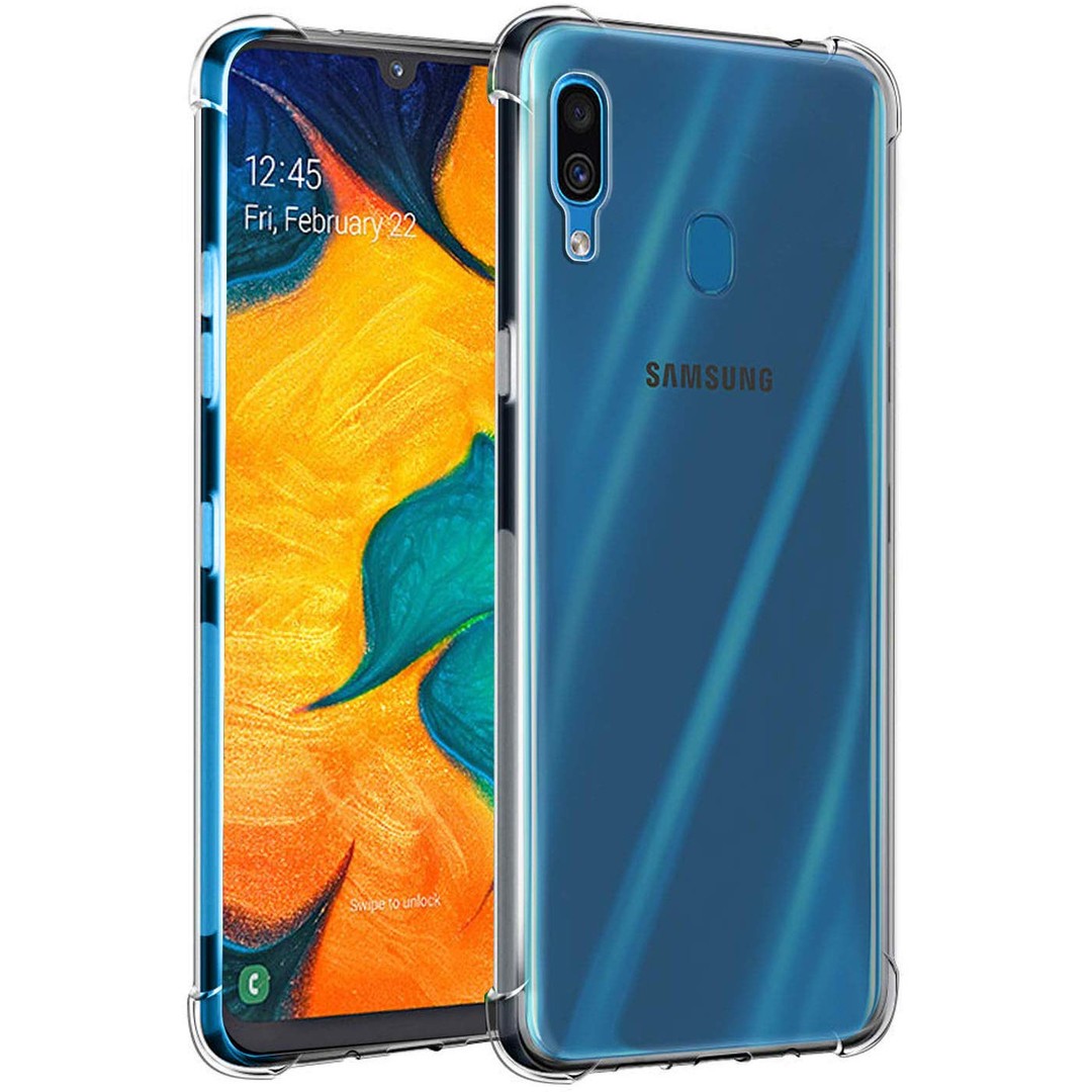 Чохол Epic з кутками для Samsung A20/A30 прозорий-0