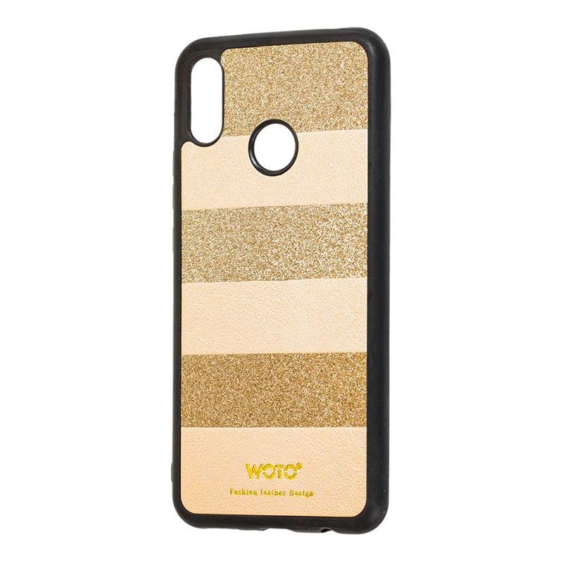 Чохол Shine Leather Samsung A10S золотий-0