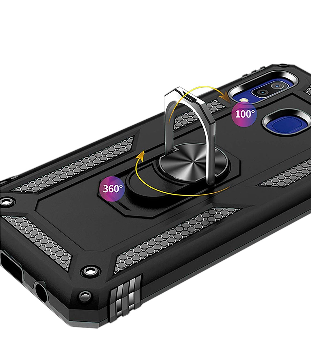 Накладка Serge Ring для Samsung A20/A30 Чорна-1