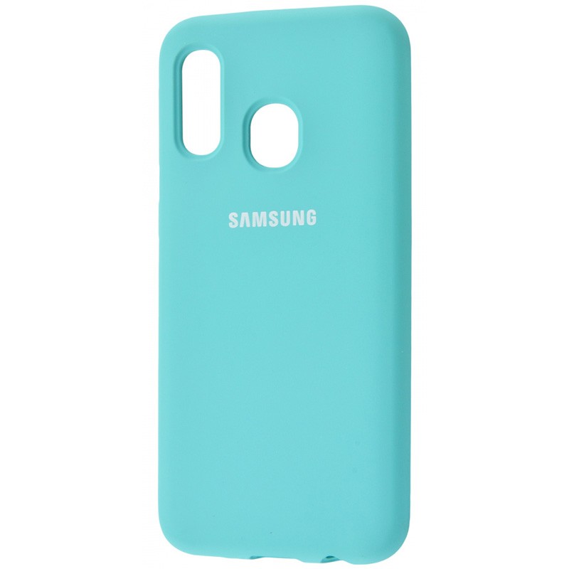 Silicone Cover Full Protective для Samsung Galaxy A20 / A30 (Ice Blue)-0