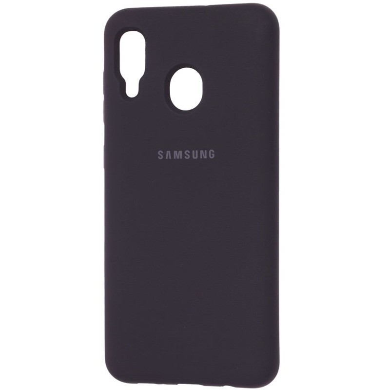 Silicone Cover Full Protective для Samsung A20 / A30 (Black)-0