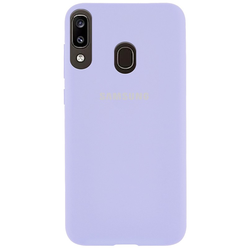 Silicone Cover Full Protective для Samsung Galaxy A20 / A30 (Mist Blue)-0