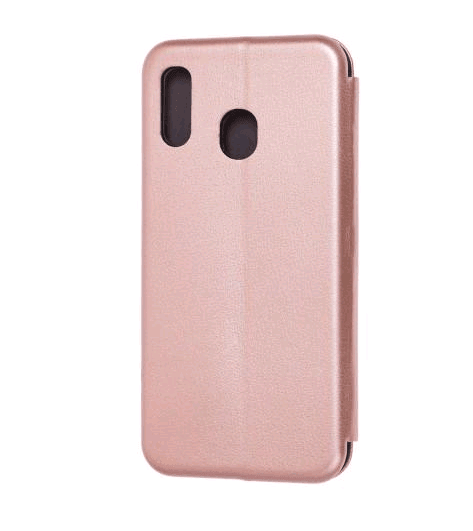 Книжка Premium для Samsung A20/A30 рожеве золото-1