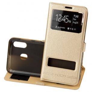 Книжка ROCK для Samsung A20/A30 золота-0