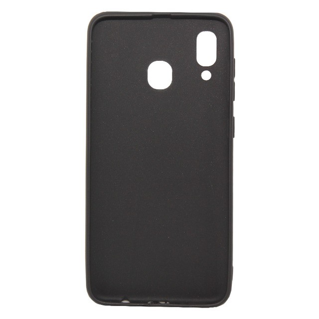 Накладка MAVIS для Samsung A20/A30  шкіряна чорна-1