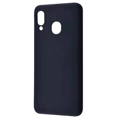 Чохол Silicone Case для Samsung A20/A30 (Black)-0