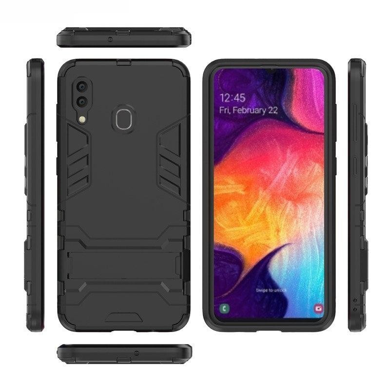 Накладка Hard Defence для Samsung A20/A30 чорна-0