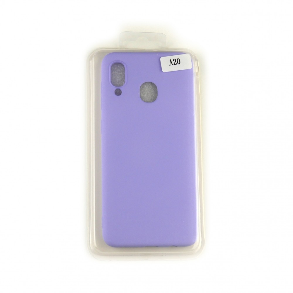 Silicone Case Full Cover для Samsung A20/A30 лавандова-0