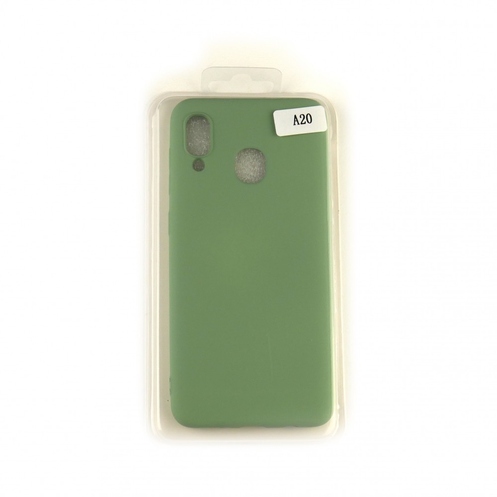 Silicone Case Full Cover для Samsung A20/A30 зелена-0
