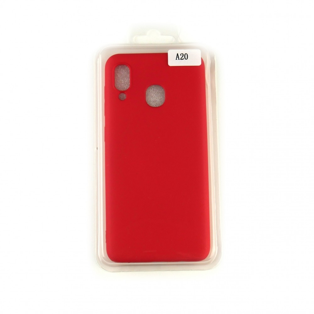 Silicone Case Full Cover для Samsung A20/A30 червона-0