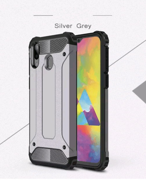 Накладка  Armor для Samsung A20/A30 темно-сіра-0