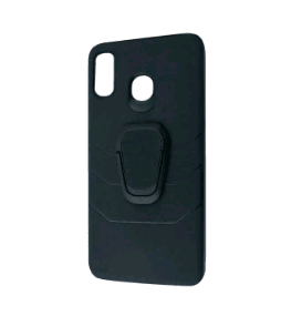 Накладка EQE Leather для Samung A20/A30 чорна-0