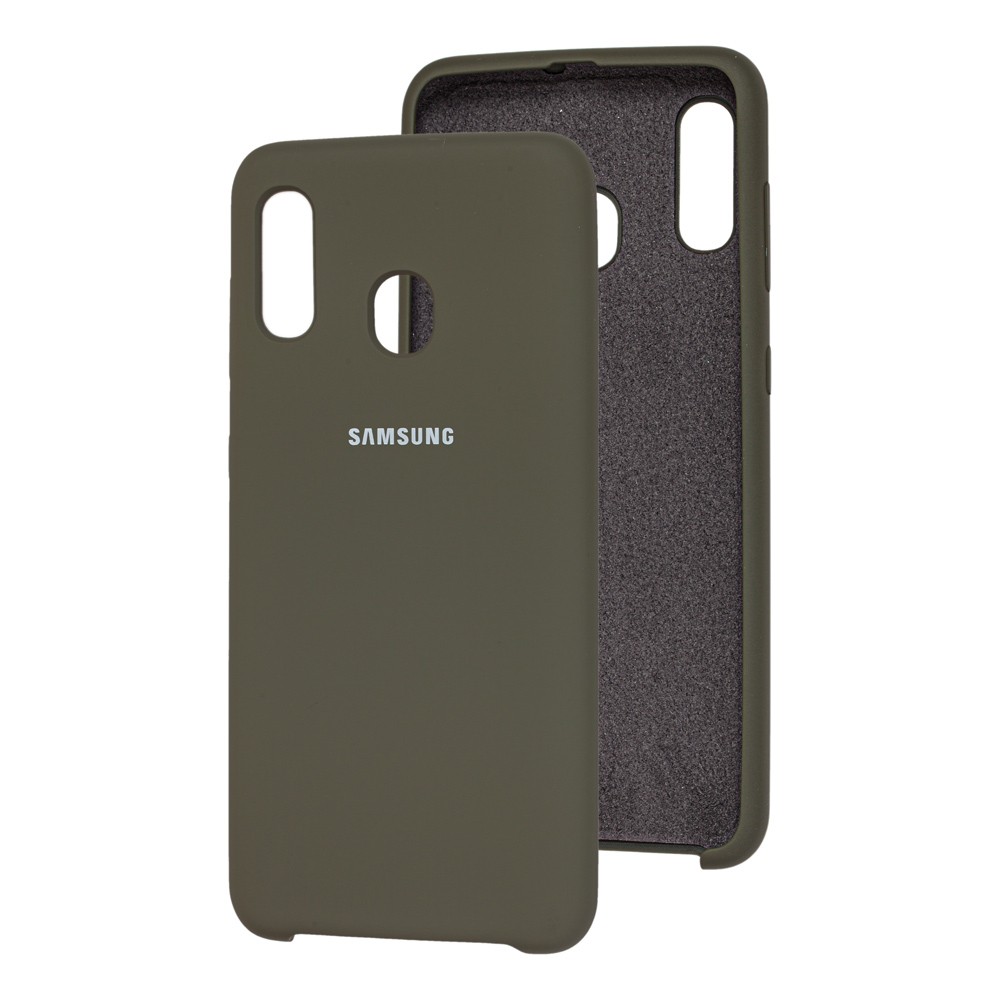 Silicone Case Samsung A20/A30 (Dark Olive)-0