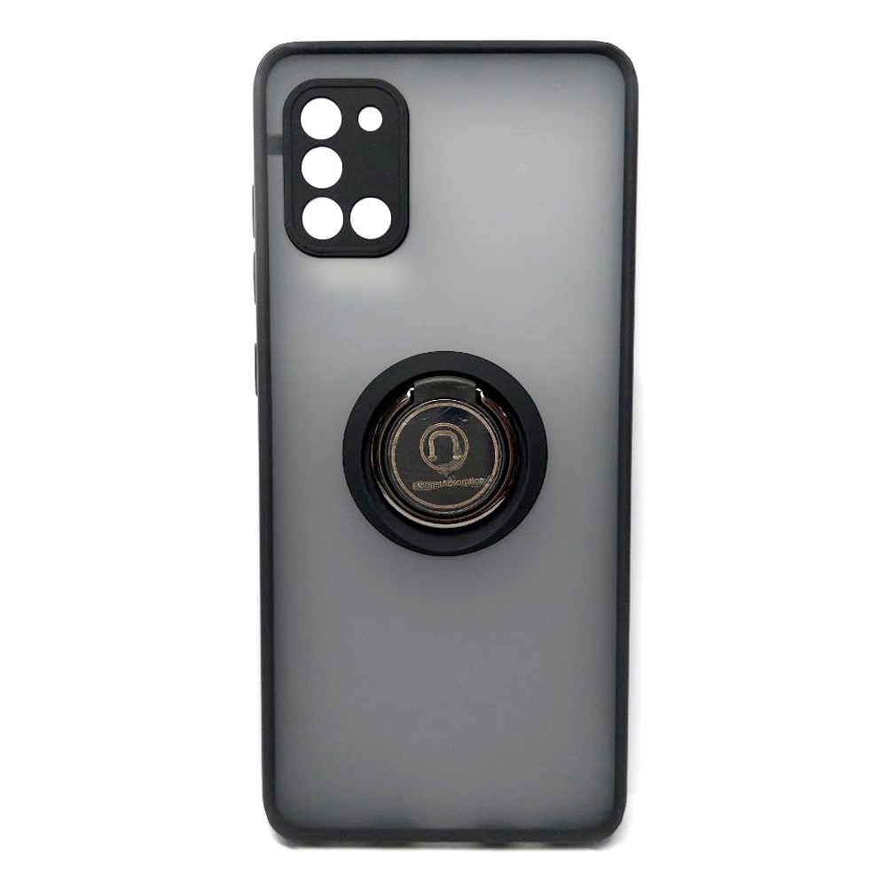 Накладка Totu Gingle Ring Camera для Samsung A31 чорна-0