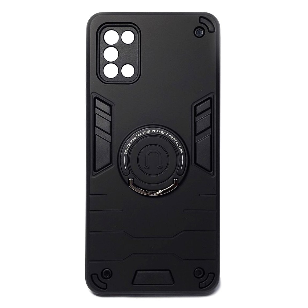 Накладка Armored Round Ring Magnetic Separate Camera Samsung A31 (Чорна)-0