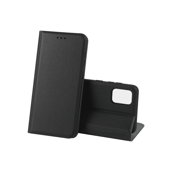 Книжка LEATHER для Samsung A51 чорна-0