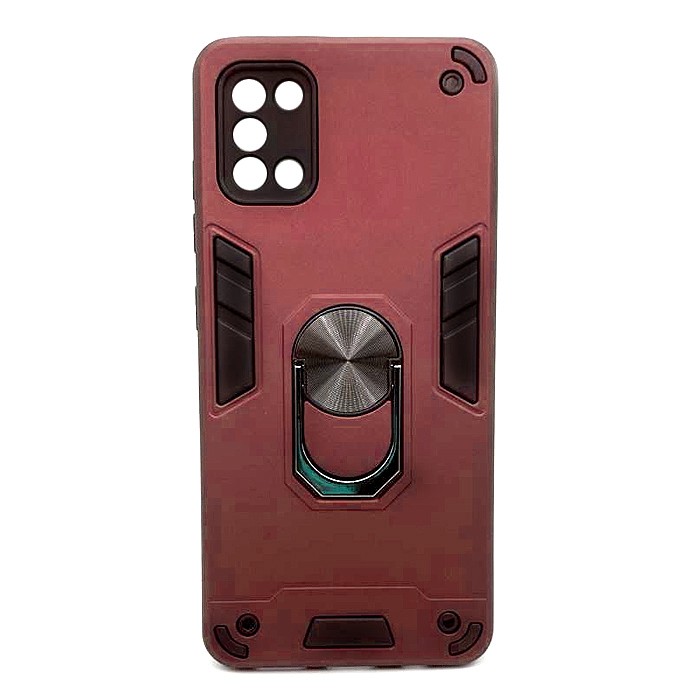 Накладка Armor Magnet Ring case для Samsung A31 марсала-0