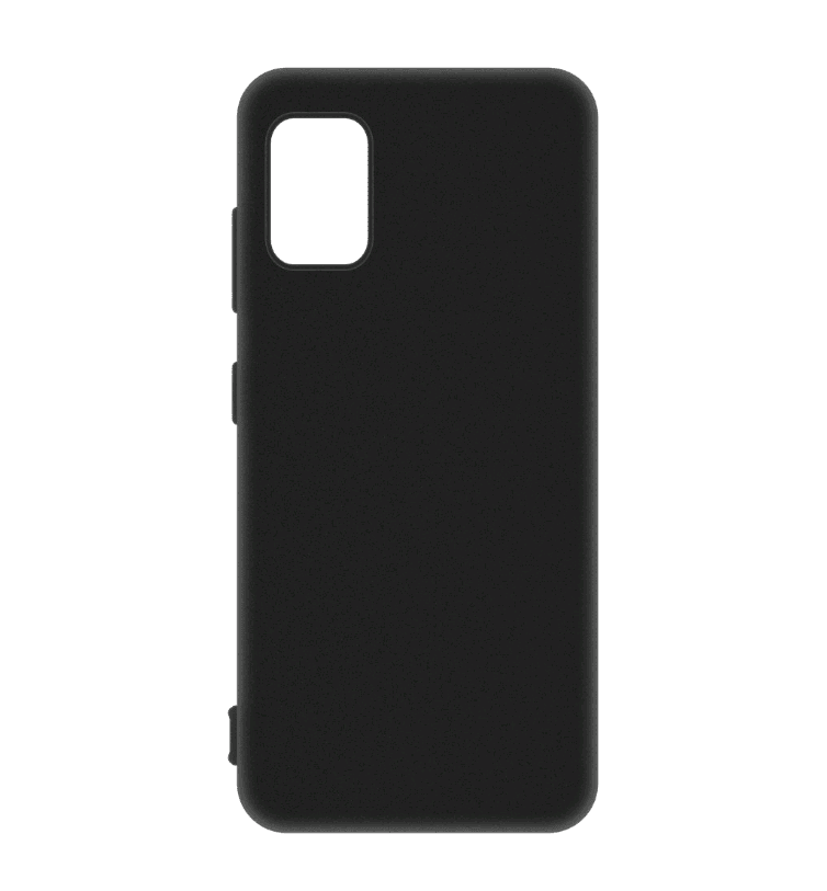 Накладка Grafit для Samsung A31 чорна силіконова-0