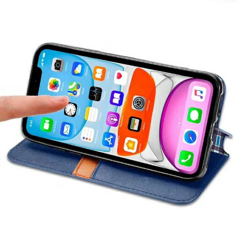 Книжка GETMAN Cubic для Samsung A50/A30s синя-3