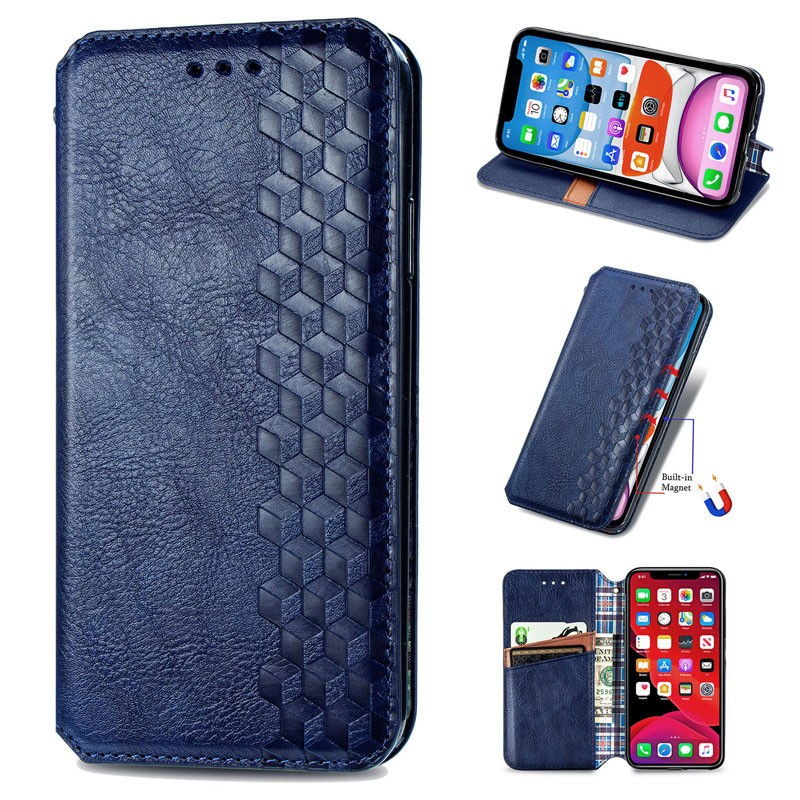 Книжка GETMAN Cubic для Samsung A50/A30s синя-0