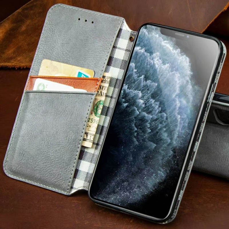 Книжка GETMAN Cubic для Moto G05/E15 сіра-1