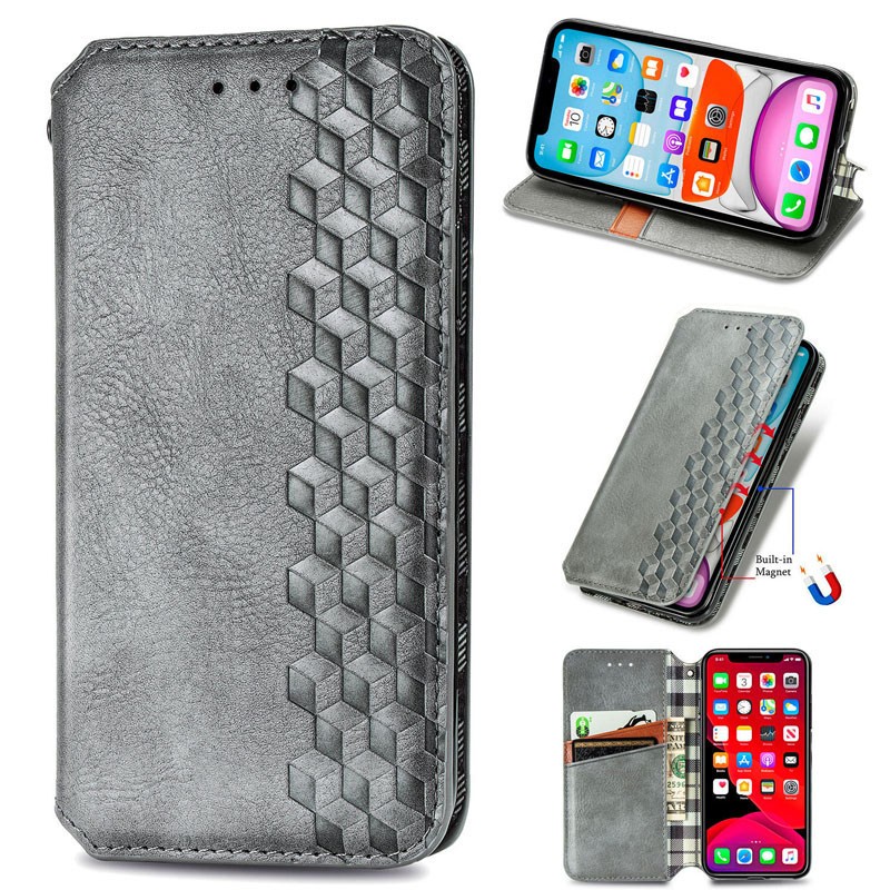 Книжка GETMAN Cubic для Moto G05/E15 сіра-0