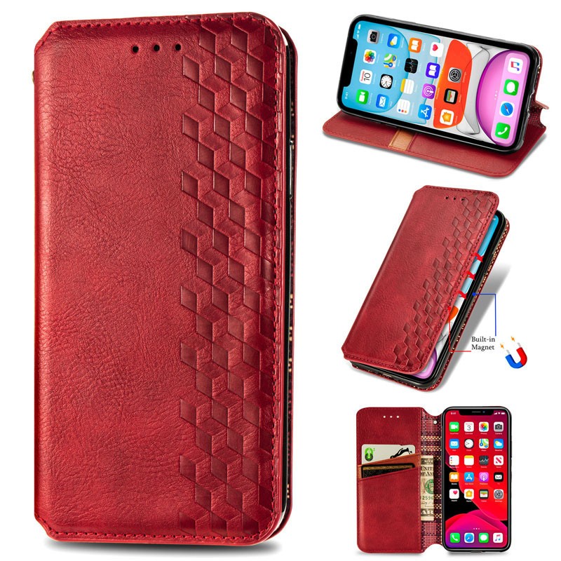 Книжка GETMAN Cubic для Samsung A50/A30s червона-0