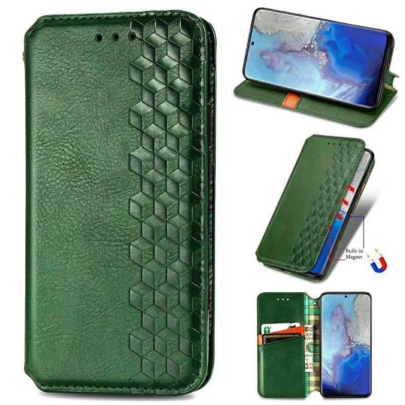 Книжка GETMAN Cubic для Samsung A50/A30s зелена-0