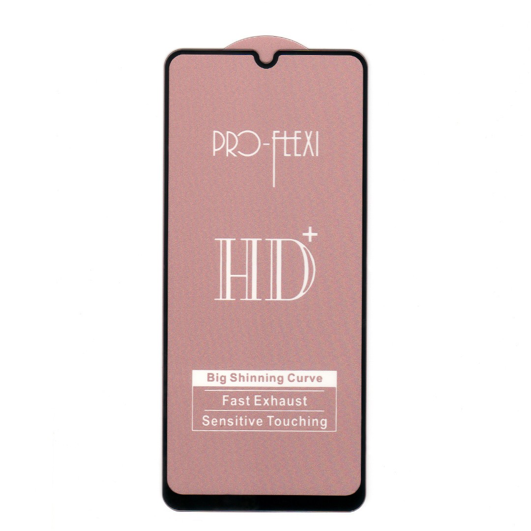 Захисне скло Flexi HD+ для Samsung A31/A32/A22/M32 з чорною рамкою-0