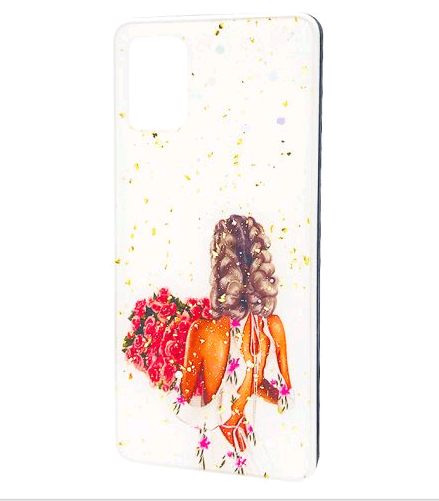 Накладка Mix Art для Samsung A31 Дівчина з букетом-0