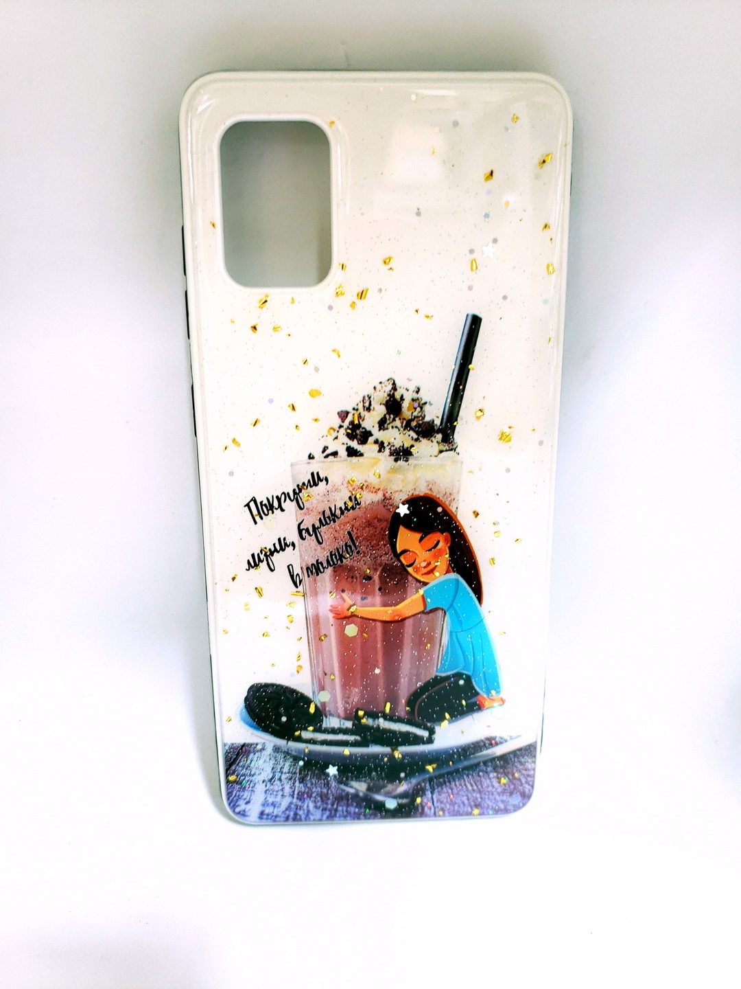 Накладка Mix Art для Samsung A31 Дівчина з молочним шейком-0