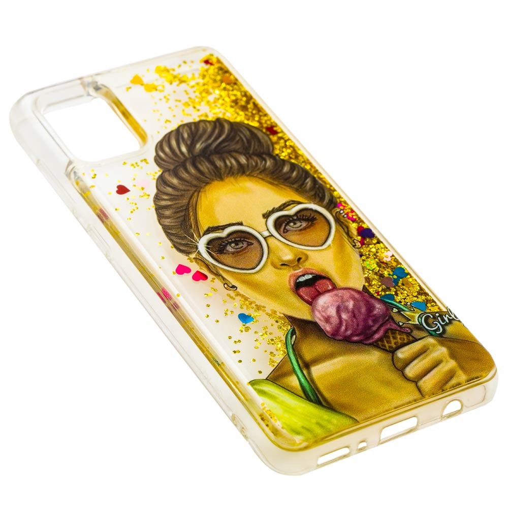 Накладка Fluid Painted для Samsung A31  "Дівчина з морозивом"-1