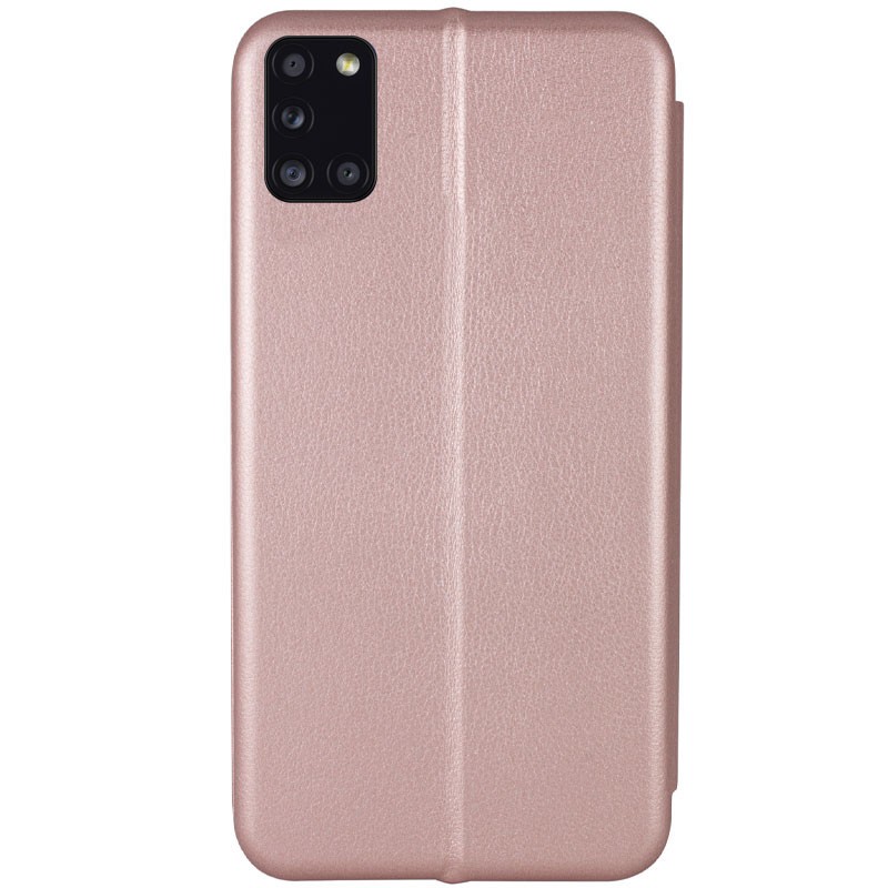 Книжка Premium для Samsung A31 рожеве золото-1