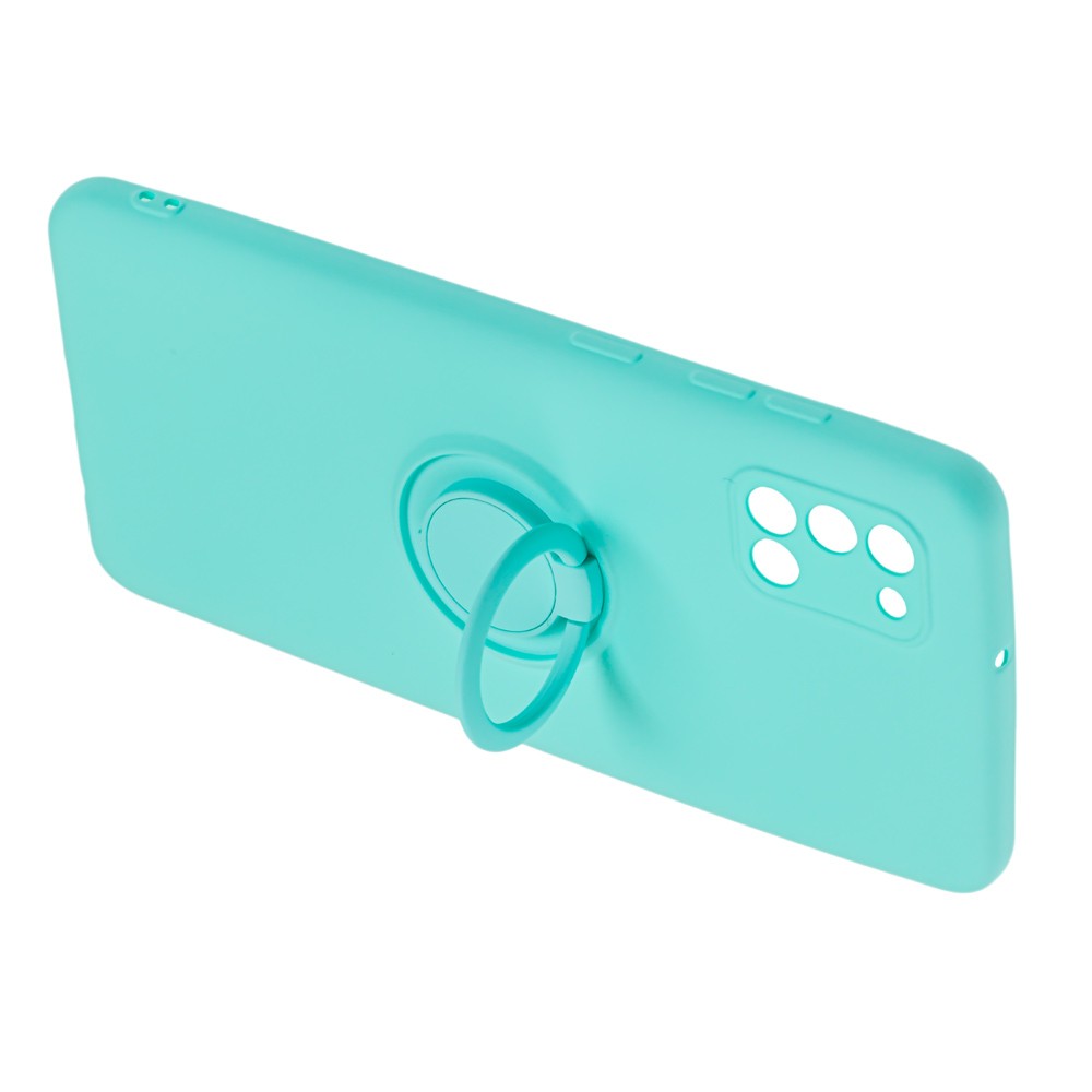 Накладка ColorRing з кільцем для Samsung A31 бірюзова-1