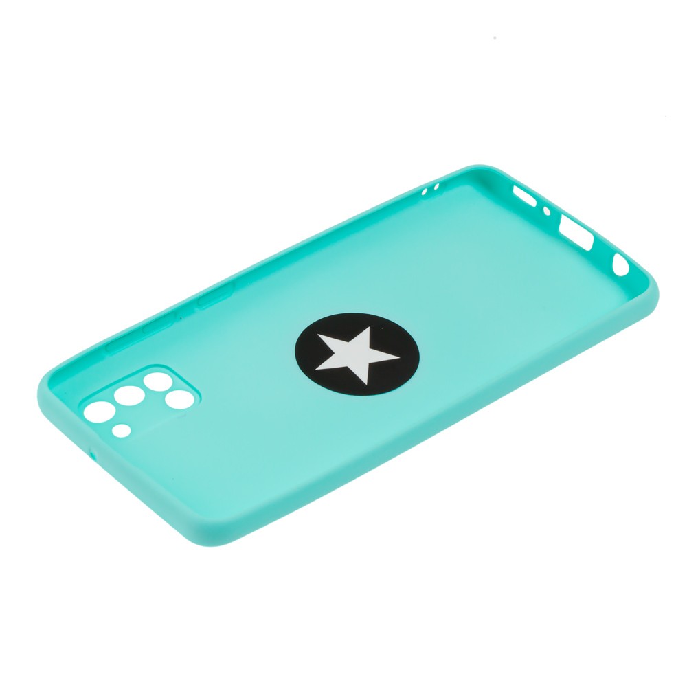 Накладка ColorRing з кільцем для Samsung A31 бірюзова-2