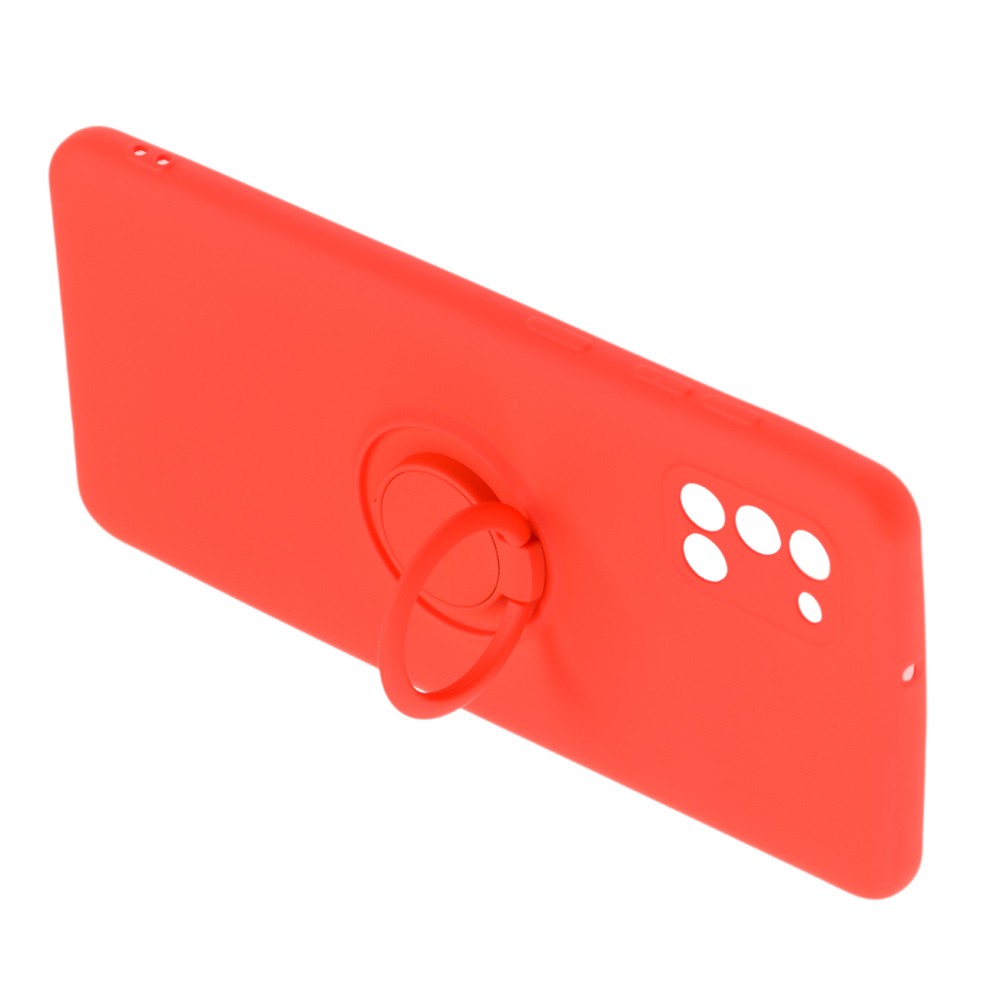 Накладка ColorRing з кільцем для Samsung A31 червона-1