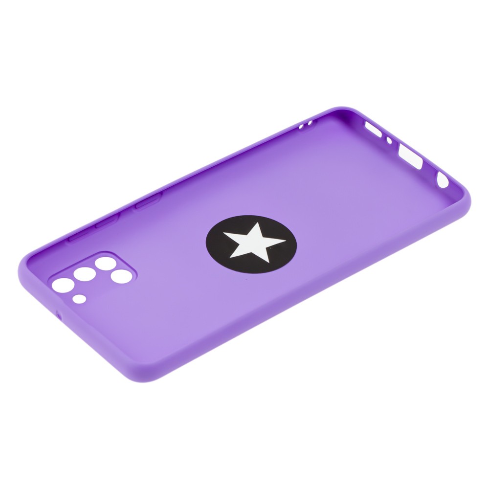 Накладка ColorRing з кільцем для Samsung A31 фіолетова-2