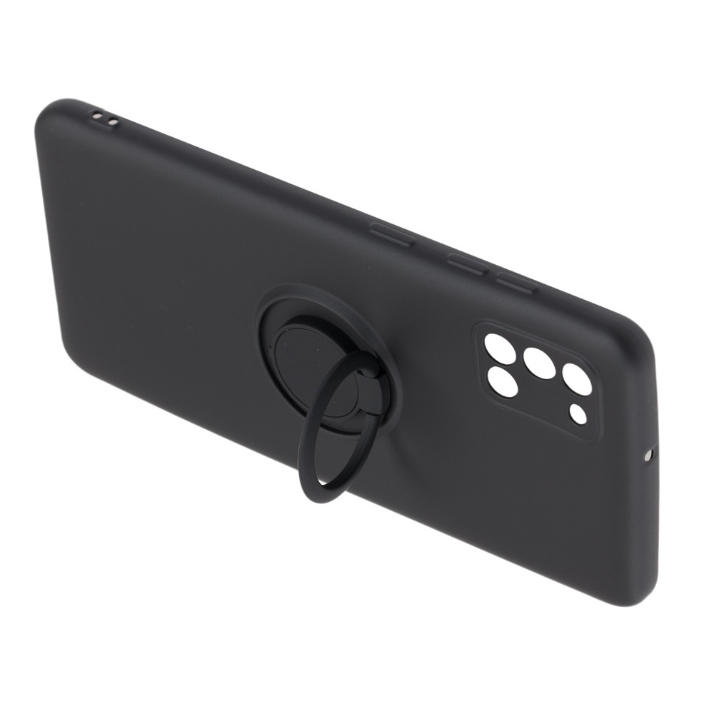Накладка ColorRing з кільцем для Samsung A31 чорна-1
