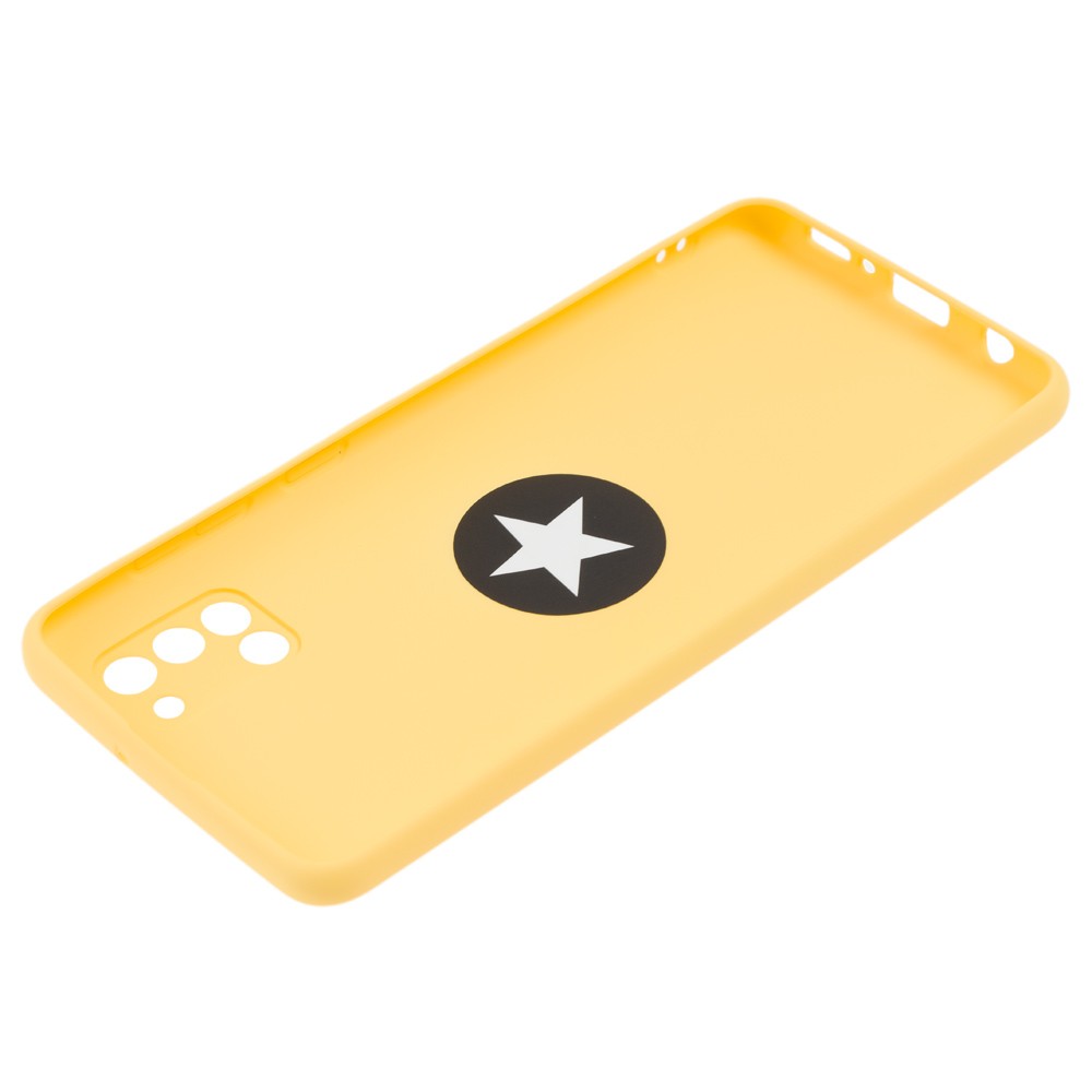 Накладка ColorRing з кільцем для Samsung A31 жовта-2