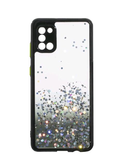 Накладка Glitter Bling Sequins для Samsung A31 чорна-0