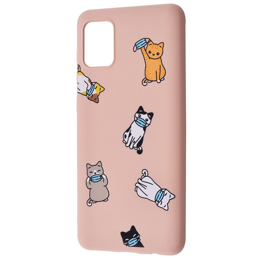 WAVE Fancy для Samsung M51 (cats with a mask/pink sand)-0