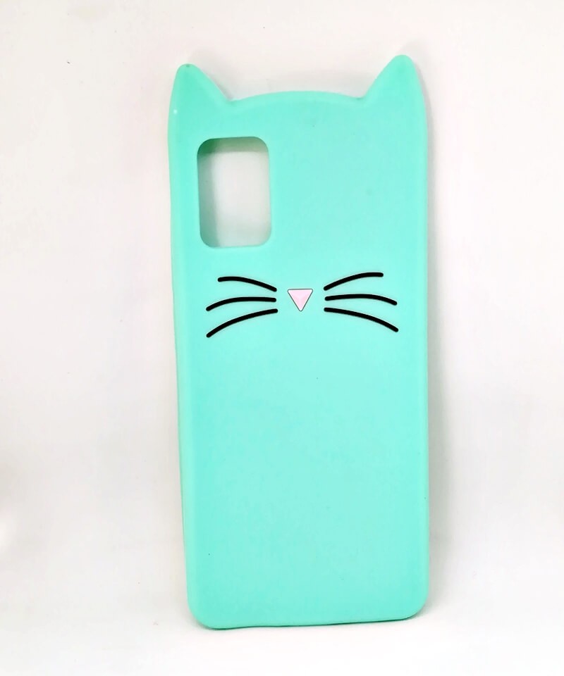 Накладка 3D Cat для Samsung A41 м`ятна-0