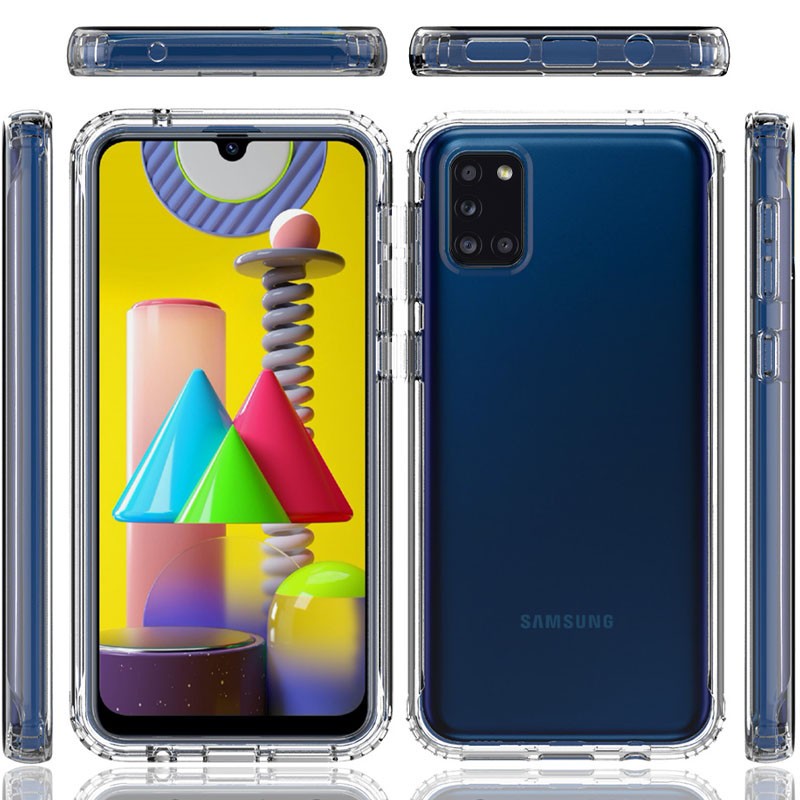 Накладка Full Body для Samsung A31 прозора (силікон+пластик)-1