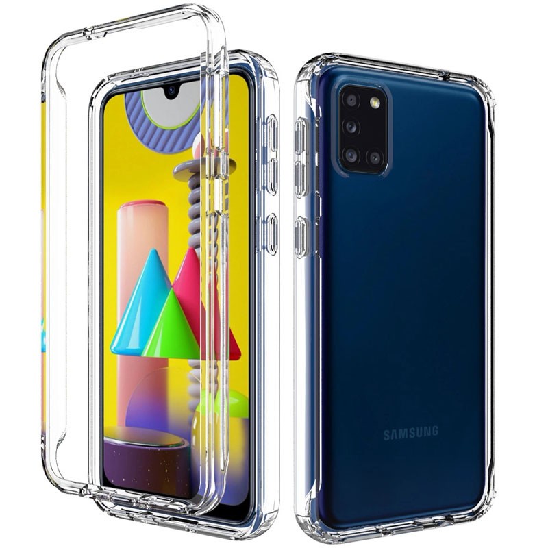 Накладка Full Body для Samsung A31 прозора (силікон+пластик)-0