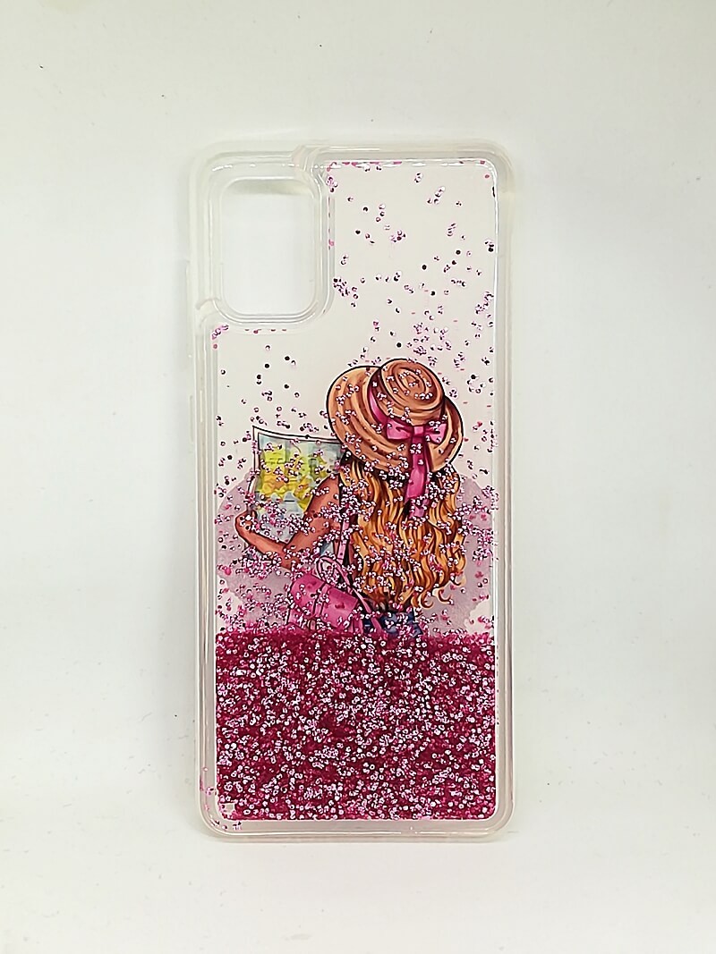 Накладка Fluid Painted для Samsung A41 "Дівчина з картою"-0
