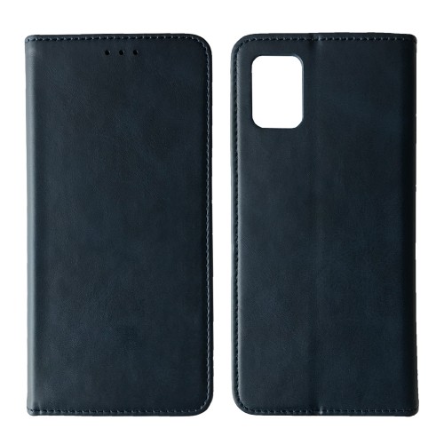 Книжка Black TPU Magnet для Xiaomi Note 10 Pro синя-0