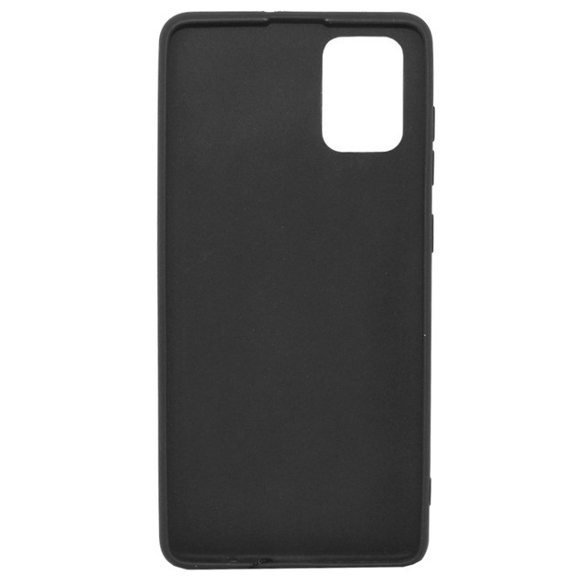 Накладка MAVIS для Samsung A51  шкіряна чорна-1