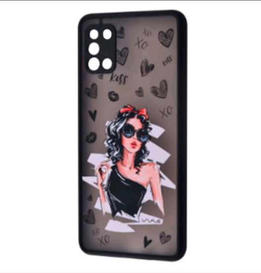 WAVE Cartoon Case Samsung A31 (Little black dress)-0
