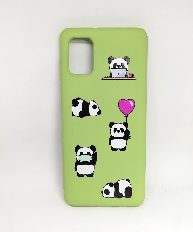 Накладка MiaMi Cartoon для Samsung A51 Green Panda-0